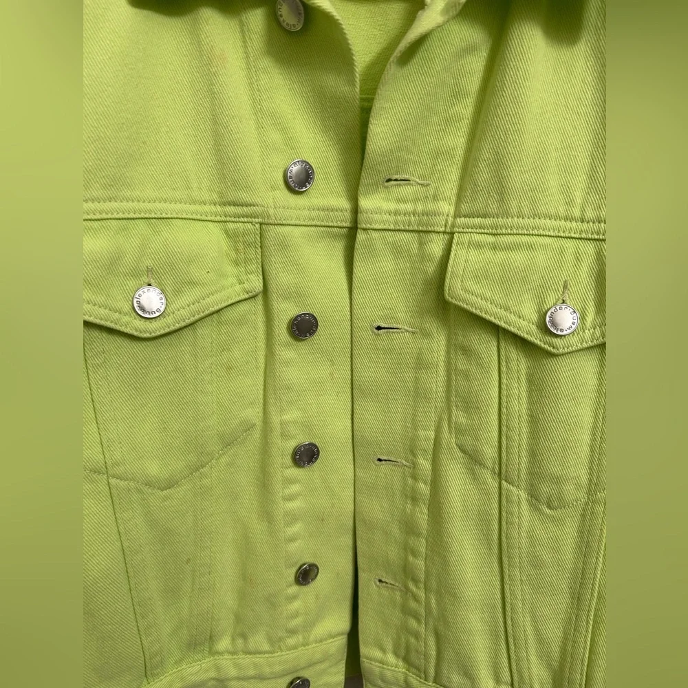 Alexander Wang Yellow Denim Game Jacket size small - Picture 10 of 11